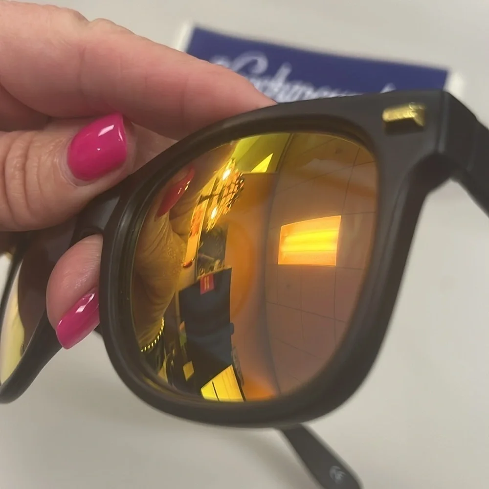 Knockaround Men’s Sunglasses w/ Matt Black Frame and Rose Gold Lenses, NWOT